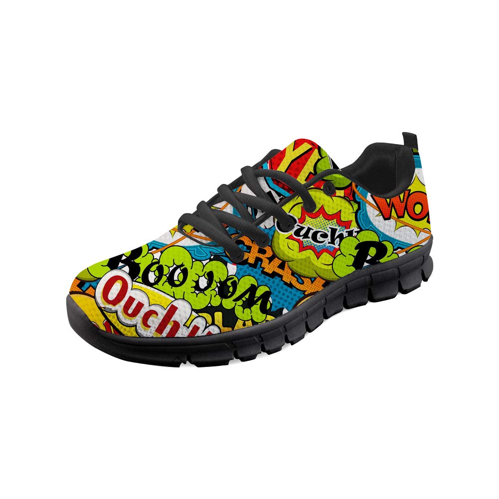 Coloranimal Women's Running Shoes - Lightweight Comfortable Sneakers for Walking, Jogging & City Commute - Breathable Mesh Lace-Up Casual Shoes - US Size 12 - Perfect for Gym, Workout & Daily Wear