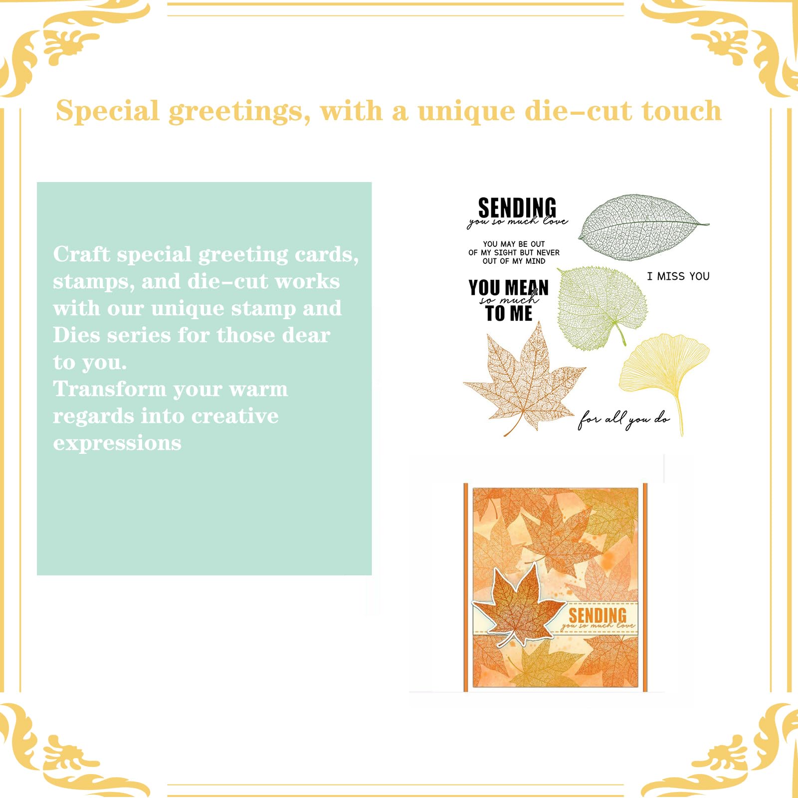 2024-2025 Newest Metal & Silicone Stamps and Dies Set for DIY Greeting Cards - Birthday, Halloween, Christmas, Thanksgiving & Festival Crafts - Perfect for Card Making, Scrapbooking & Paper Crafting Projects