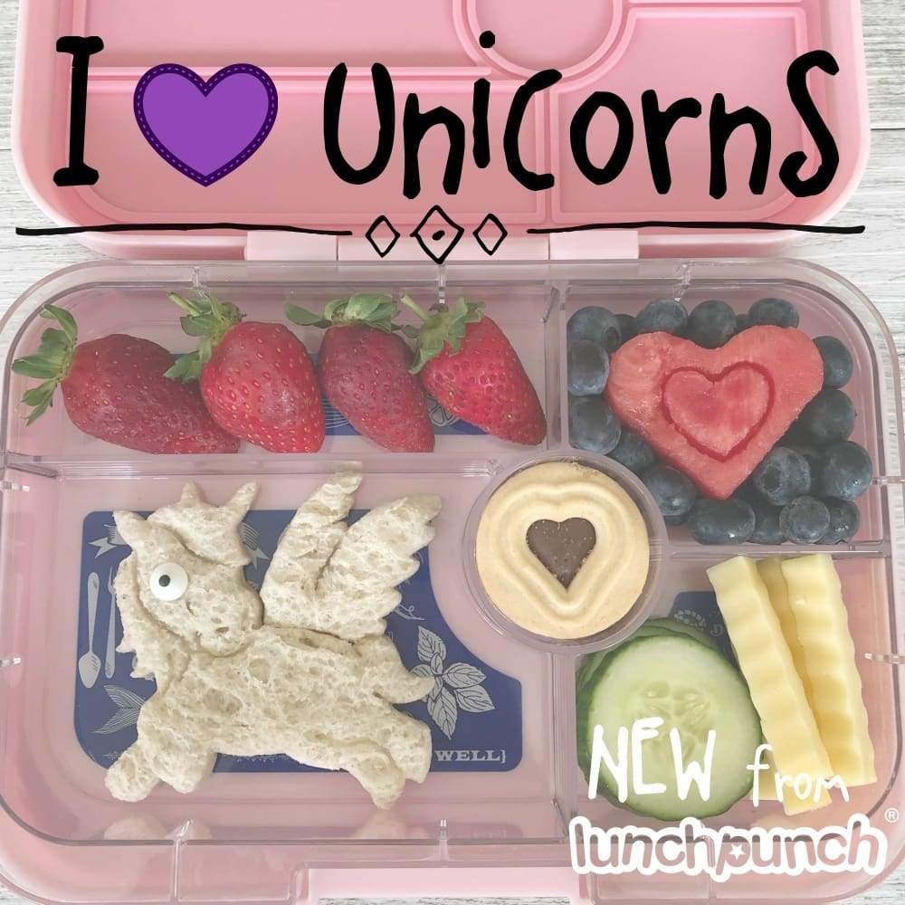 Lunch Punch Sandwich Cutters - Fun Unicorn Shapes for Kids' School Lunches & Party Snacks