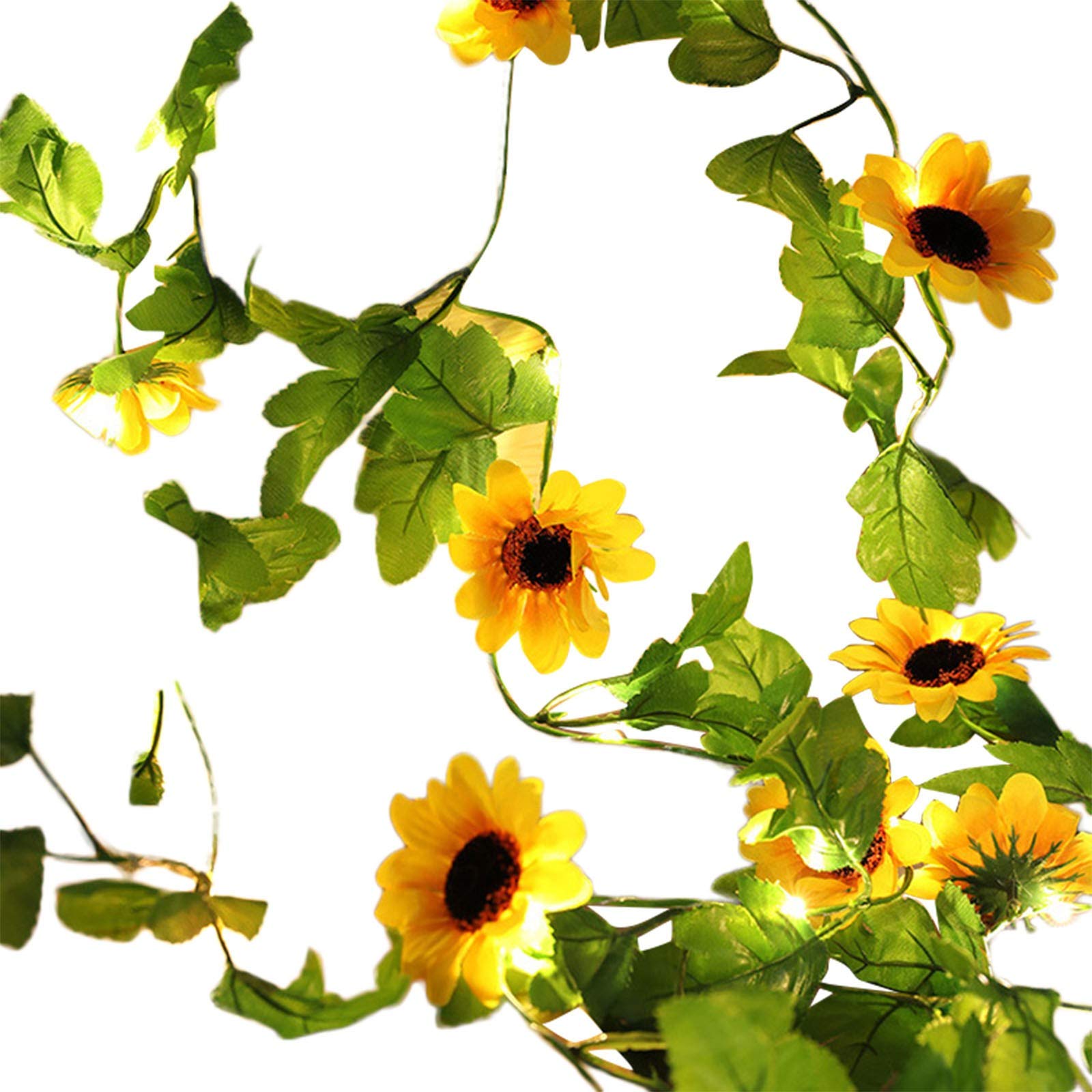 String LED 20 Decorative Day Lights Beautiful Flower Mother's Sun Hanato LED Light - Christmas Window Lights Indoor for Bedroom, Wedding, Party (Yellow, One Size)