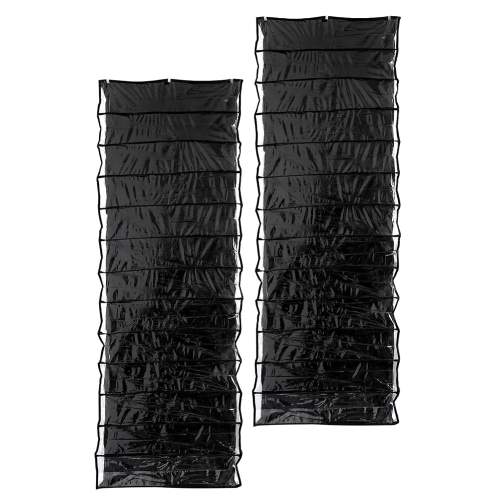 2-Pack Over The Door Shoe Organizer - 26 Pockets Hanging Shoe Rack for Closet Storage, Space Saving Shoe Holder for Bedroom, Entryway, Dorm Room - Perfect for Organizing Shoes, Accessories & Small Items
