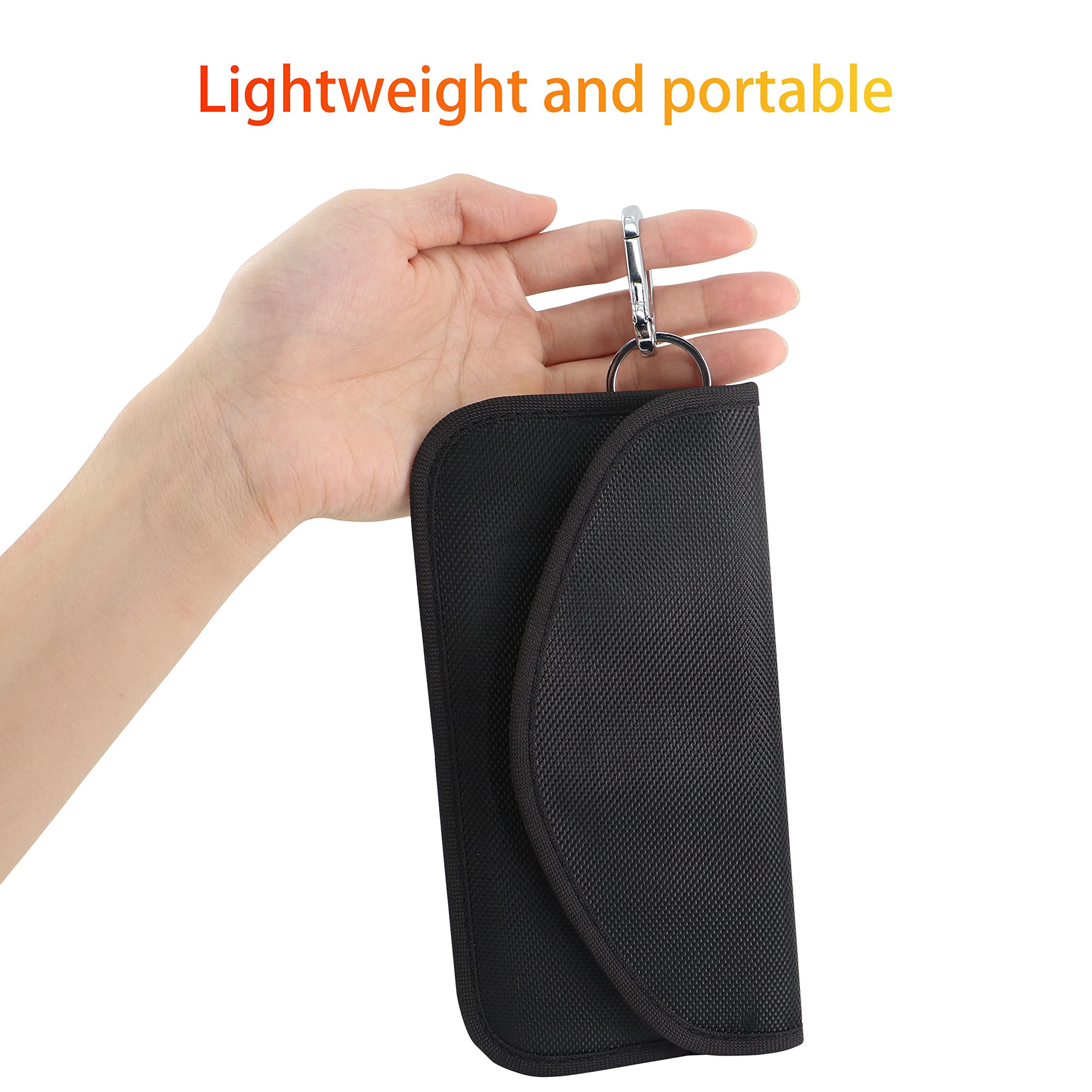Faraday Bag for Key Fob & Phone - RFID Signal Blocking Pouch for Car Keys, Credit Cards & Electronics - Anti-Theft Protection for Vehicles & Personal Data - Perfect Gift for Men (Home, Office & Travel Use)