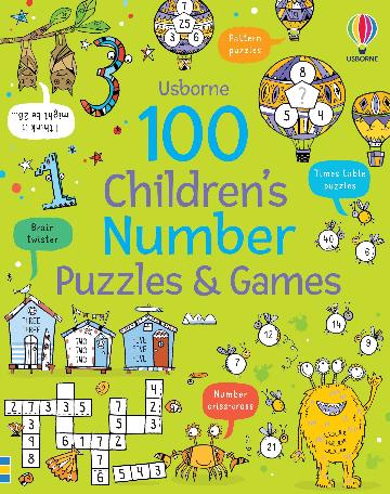 100 Fun & Educational Number Puzzles & Games for Kids - Perfect for Learning Math at Home or School