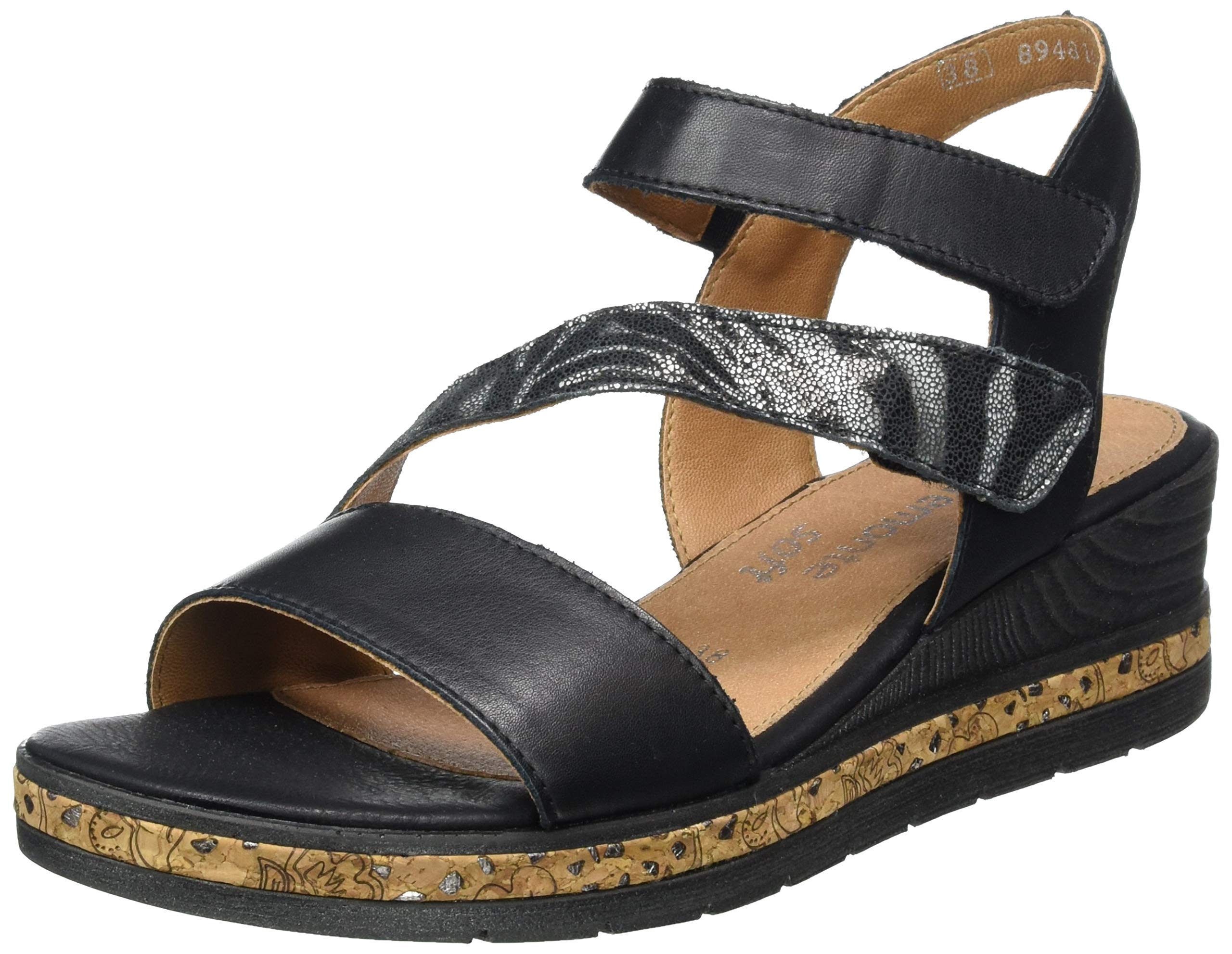 Remonte Women's Ankle Strap Sandals - Comfortable Summer Dress Sandals with Adjustable Buckle for Weddings, Beach & Casual Outfits