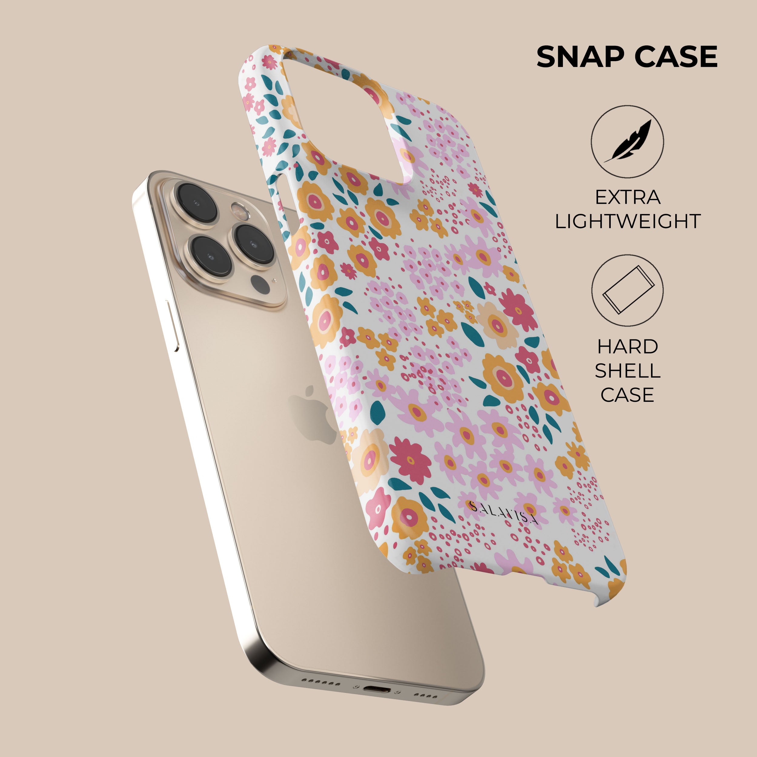 Floral Ditsy Print Phone Case for iPhone & Samsung - Cute Spring Design, Slim Protective Cover - Perfect for Everyday Use, Travel & Gifting