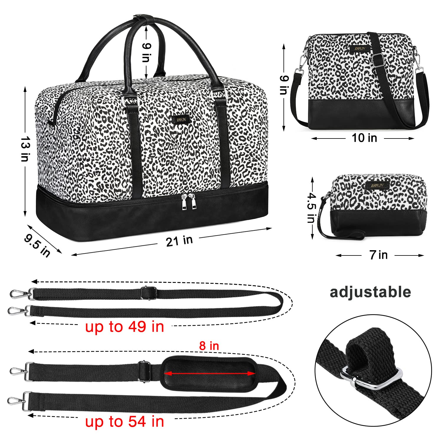 IBFUN Women's Weekender Travel Bag - 21