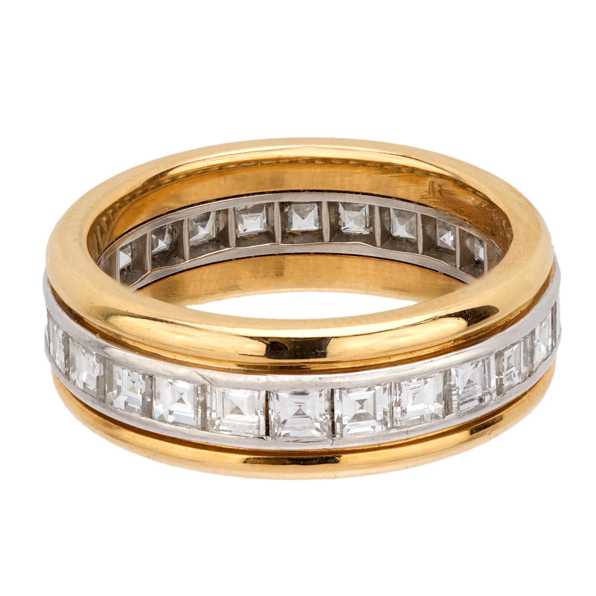 18K Gold Diamond Eternity Wedding Band for Women - Classic Stackable Ring for Anniversary, Engagement & Everyday Elegance