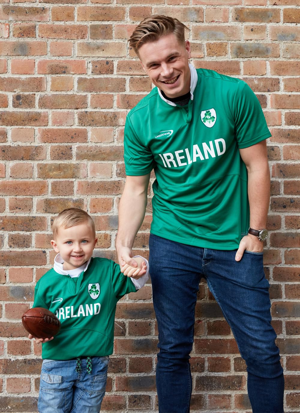 Ireland Shamrock Rugby Shirt - Lansdowne Green Performance Jersey for Men (Large) - Perfect for Rugby Matches, St. Patrick's Day & Irish Pride Events