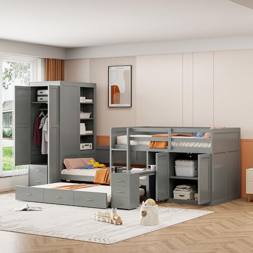 Gray With Wardrobe