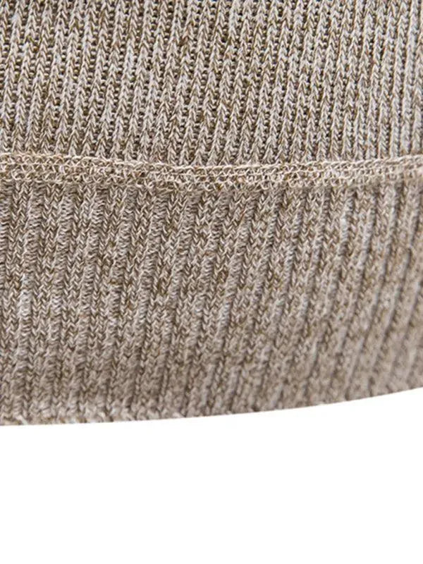 Men's Stand-Up Collar Patchwork Zipper Turtleneck Sweater - Winter Fashion for Casual & Business Wear
