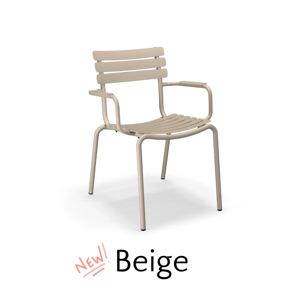 ALUA Outdoor Stackable Dining Chairs - Lightweight, Weather-Resistant, Durable for Patio, Garden, Poolside & Backyard Use