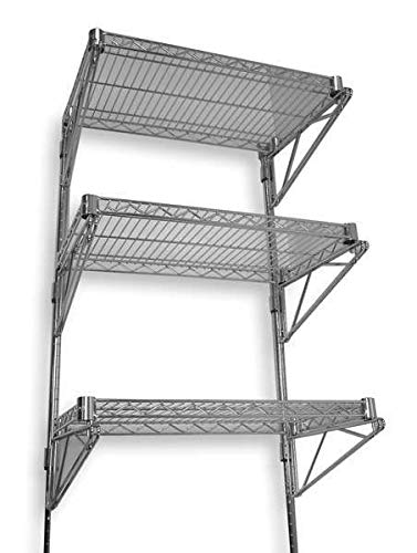 Value Brand 2HGE9 Chrome Wall Shelf - 54