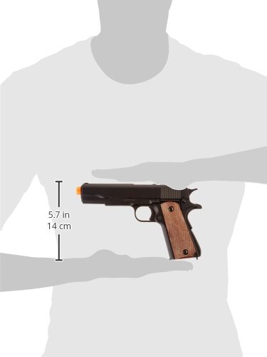 Double Eagle 1911A1 Metal & ABS Spring Airsoft Pistol - 250 FPS Realistic CO2 Powered Airsoft Gun for Target Practice & Training | Outdoor Shooting & Tactical Games