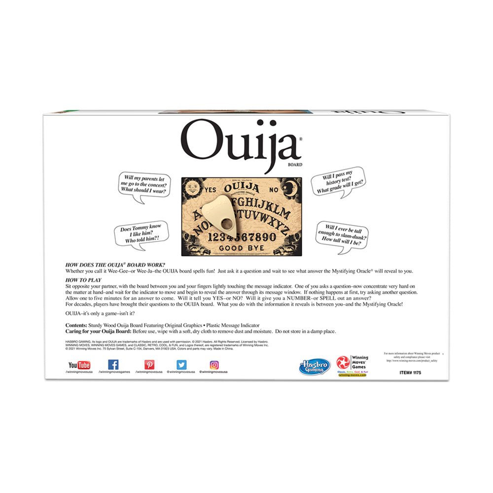 Original Classic Ouija Board Game with Spirit Talking Graphics - Perfect for Halloween Parties, Paranormal Investigations & Family Game Nights