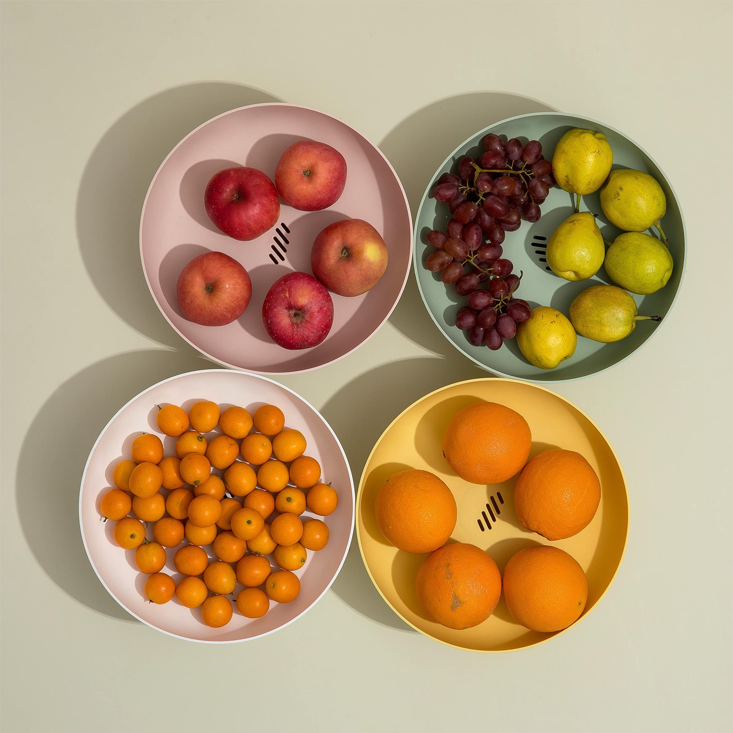 Stylish Pink Fruit Bowl Basket for Kitchen Countertop & Dining Table - Perfect for Fresh Fruit Storage, Organization & Decor Centerpiece - Ideal for Home, Office, or Party Display