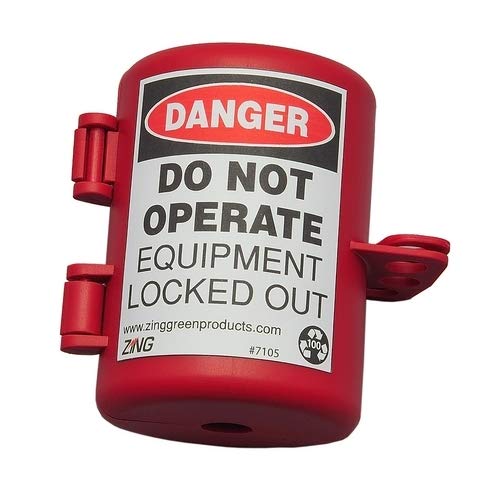 Zing Green Products 7105 RecycLockout Plastic Small Plug Lockout - Pack of 15 | Safety Lockout Tagout (LOTO) Devices for Electrical Outlets | Ideal for Workplace Safety, Industrial Maintenance & Equipment Protection