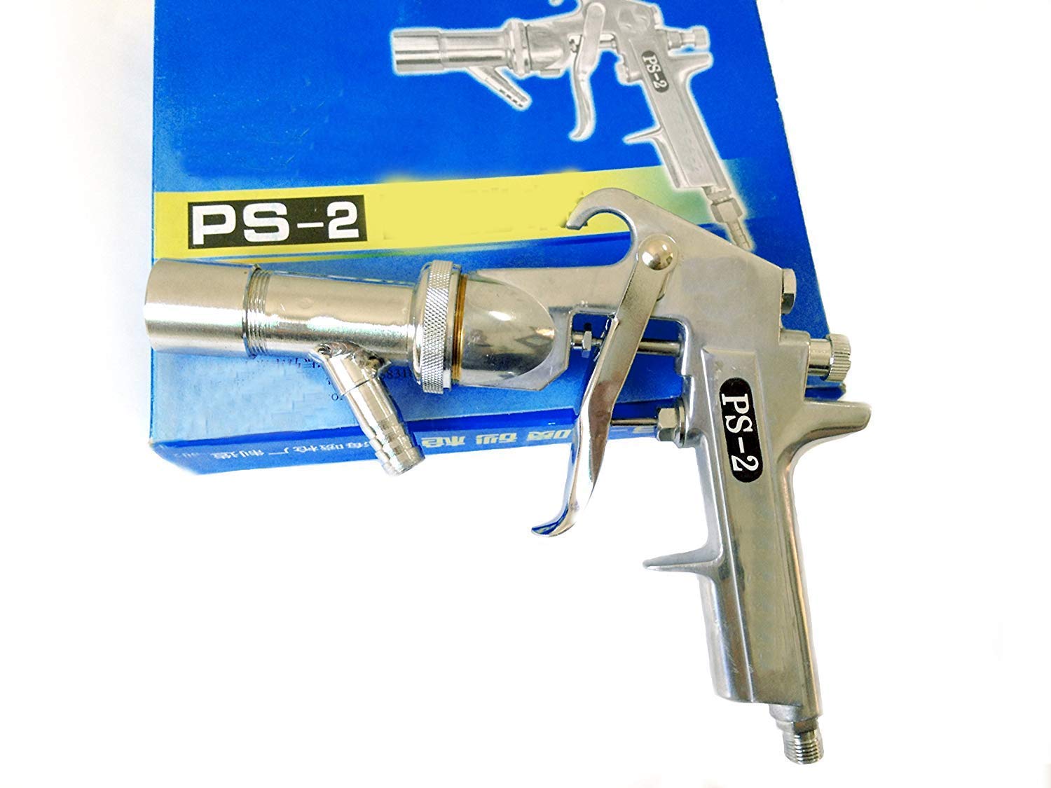 Chiloskit PS-2 Air Sandblaster Gun Kit - Pneumatic Sandblasting Spray Tool for Metal, Wood & Auto Restoration | Perfect for Rust Removal, Paint Stripping & Surface Preparation