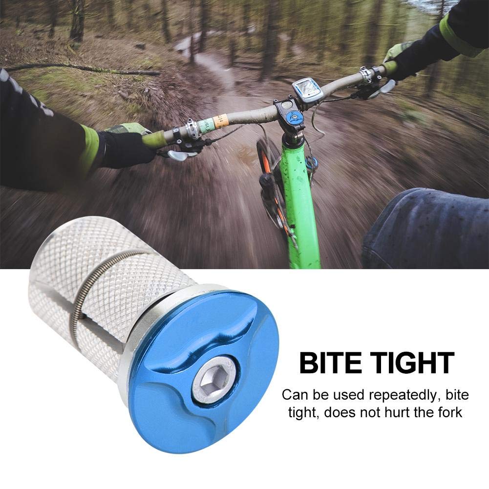 VGEBY1 Aluminum Alloy Bike Stem Headset - 1/1.25 Inch Cycling Headset Top Cap Expander for Road & Mountain Bikes | Perfect for Bike Maintenance & Upgrades