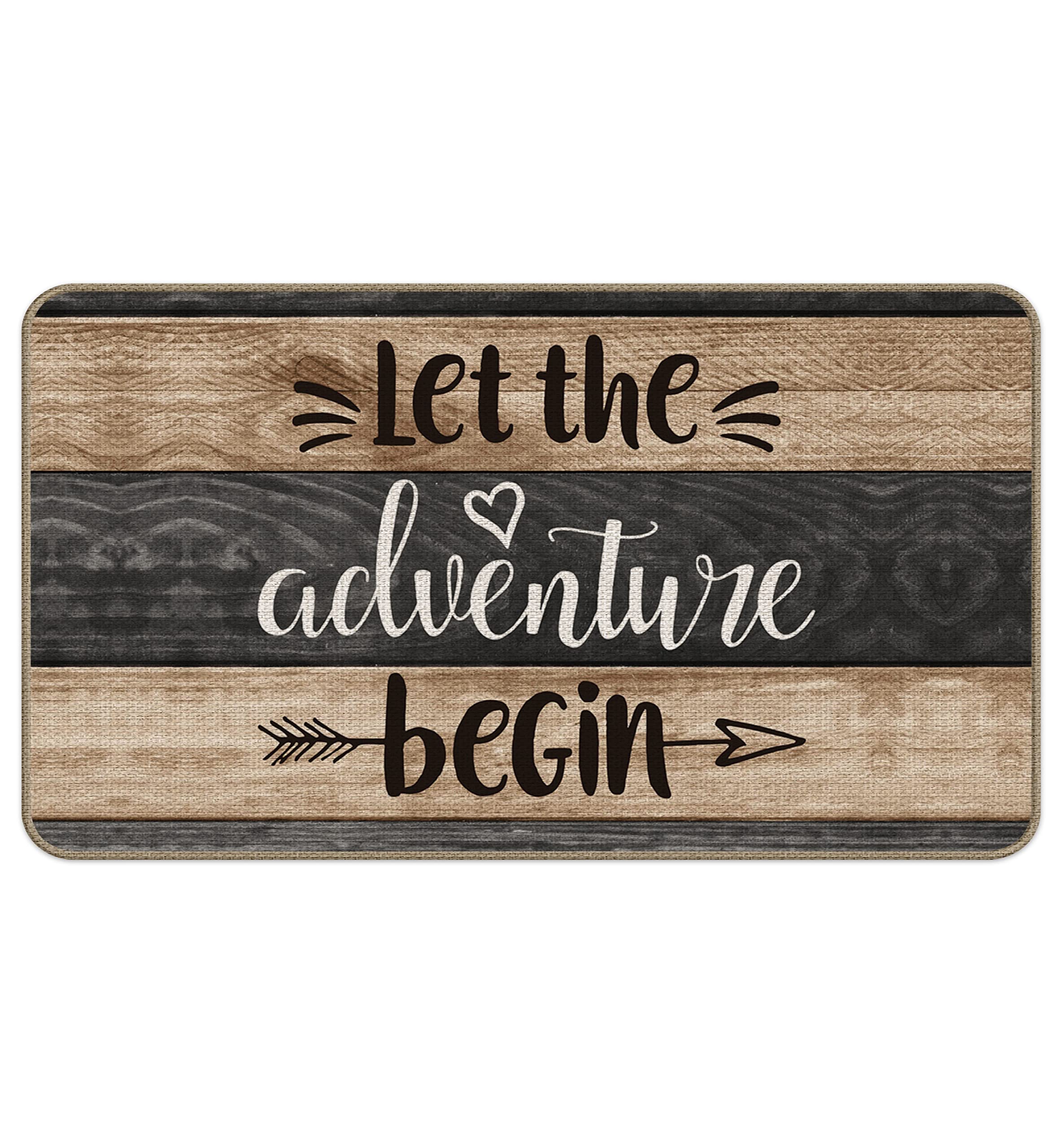 30''x17'' RV Door Mat - Durable Camper & Log Cabin Decor for Indoor & Outdoor Use - Perfect Gift for RV Owners - Ideal for Campers, Trailers & Cabins