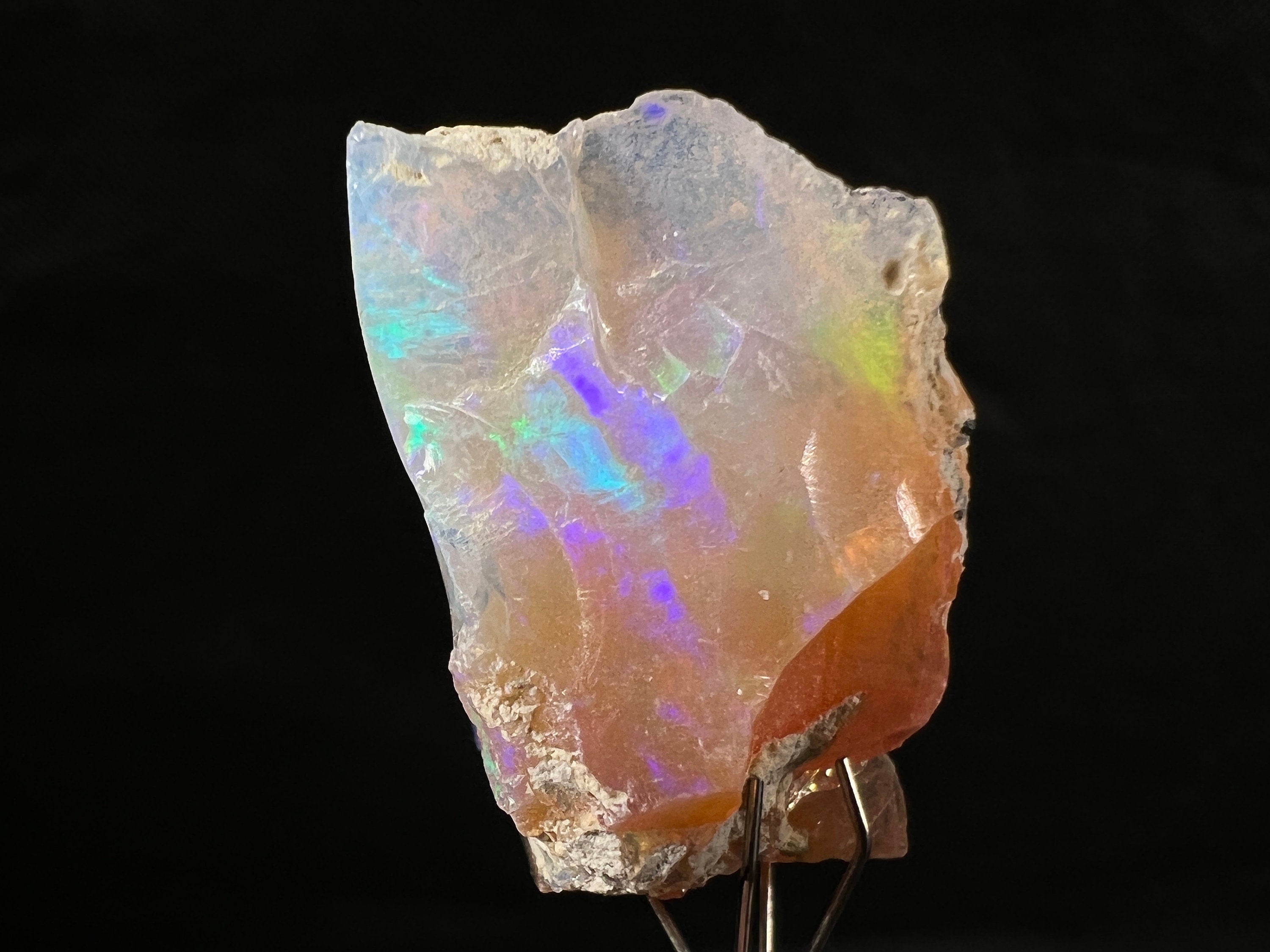 Premium 4A XL Welo Opal Raw Crystal - Certified Cutting Grade Gemstone for Jewelry Making | Natural Ethiopian Opal for Rings, Necklaces & DIY Crafting