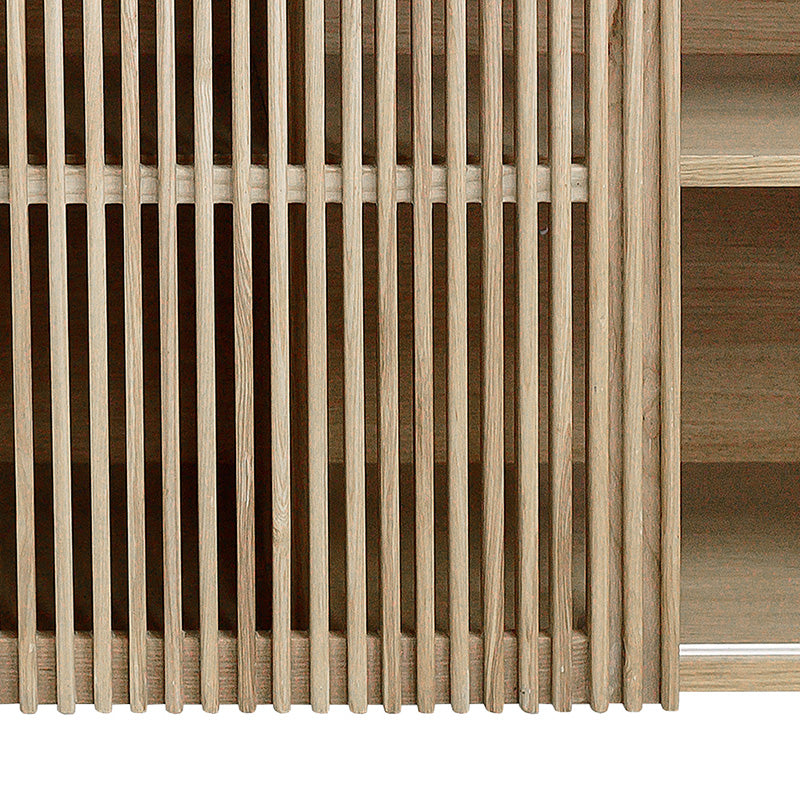 ORTON Solid Oak Sideboard Buffet Cabinet 120cm - Modern Dining Room Storage for Dishes, Linens & Entertaining Essentials