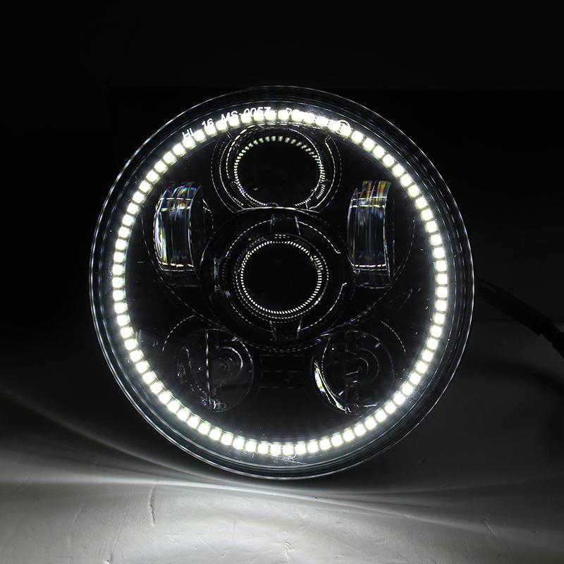 Eagle Lights 5 3/4 Inch LED Headlight with Halo Ring for 2010-Present Honda Fury, Sabre, Stateline & Interstate VT1300 Motorcycles - High Visibility for Night Riding and Custom Bike Upgrades
