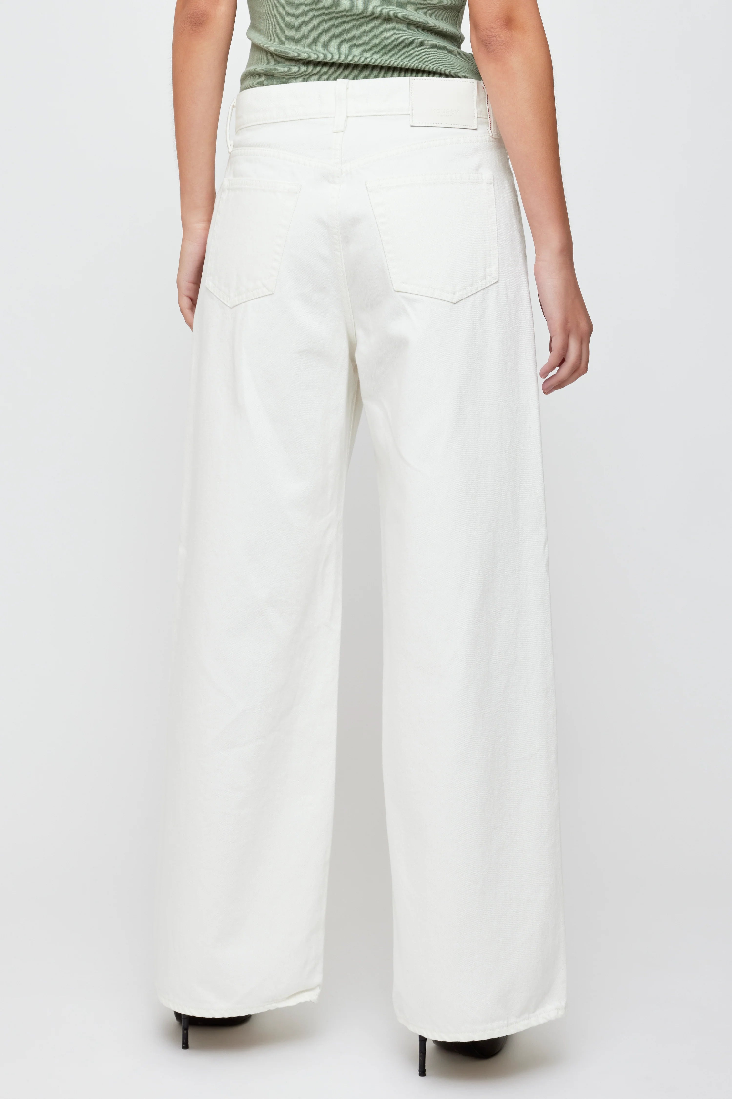 Moussy Vintage Tribeca Super Wide High Waist Pants for Women - 90s Retro Loose Fit Denim Trousers | Casual Streetwear, Office, Travel & Everyday Outfits