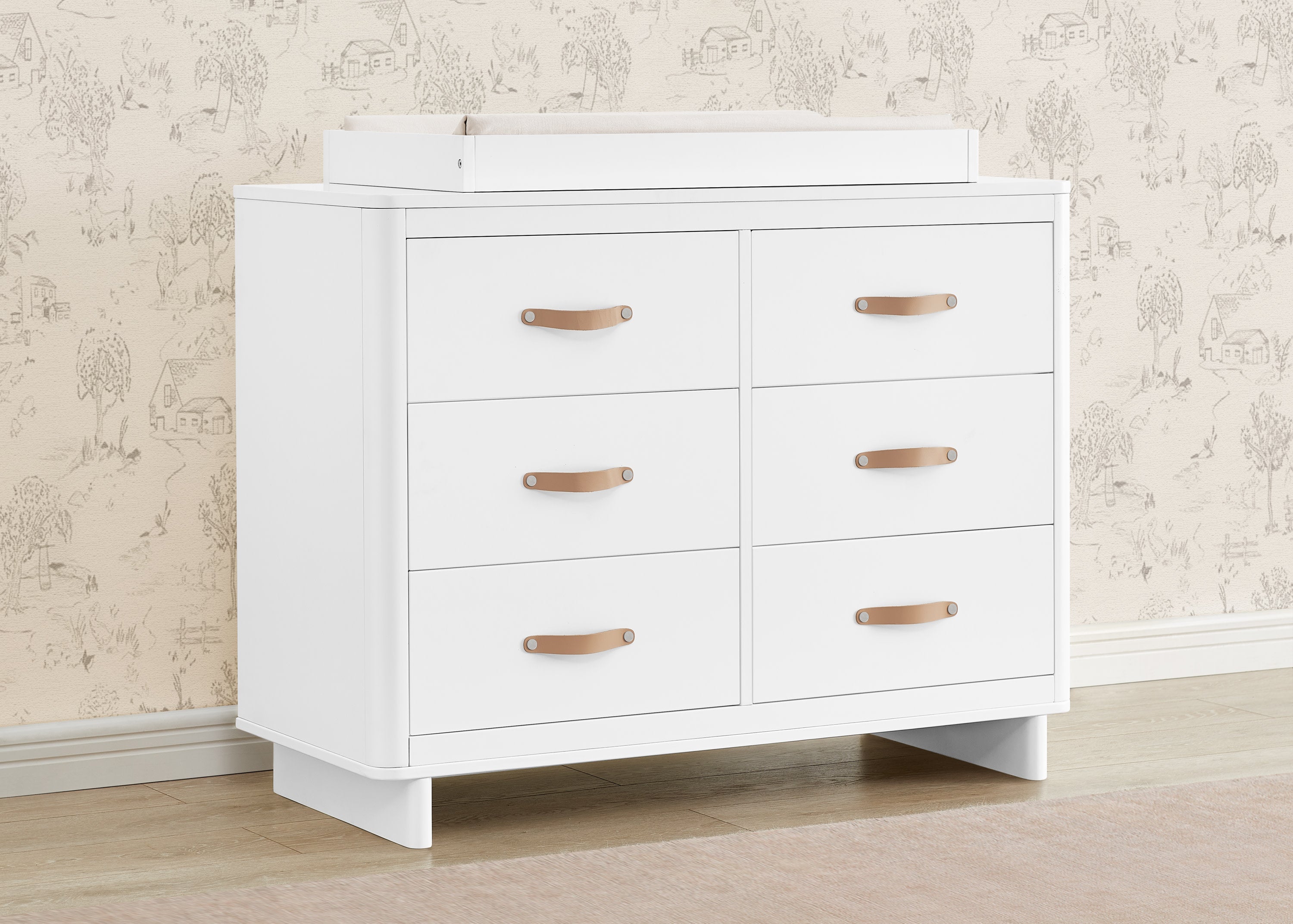 BabyGap Skye 6-Drawer Dresser with Interlocking Drawers - Nursery Storage Solution for Baby Clothes, Diapers & Essentials