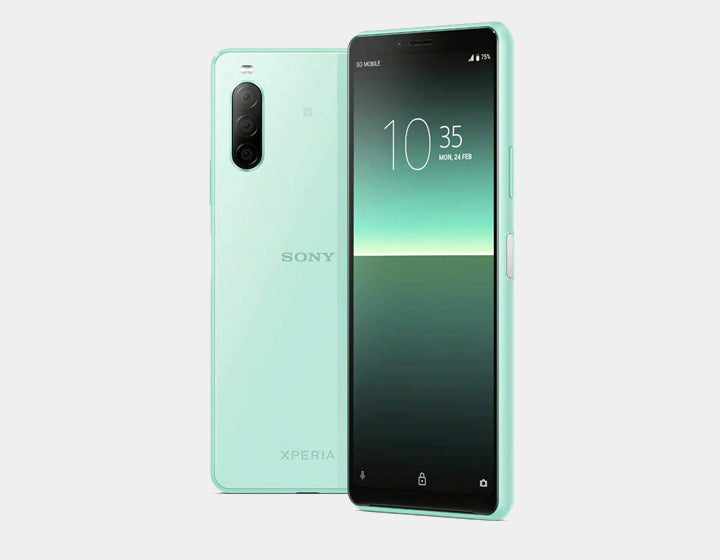 Sony Xperia 10 II XQ-AU52 128GB 4GB RAM Unlocked Smartphone - International Version (Mint Condition) for Travel, Photography & Streaming