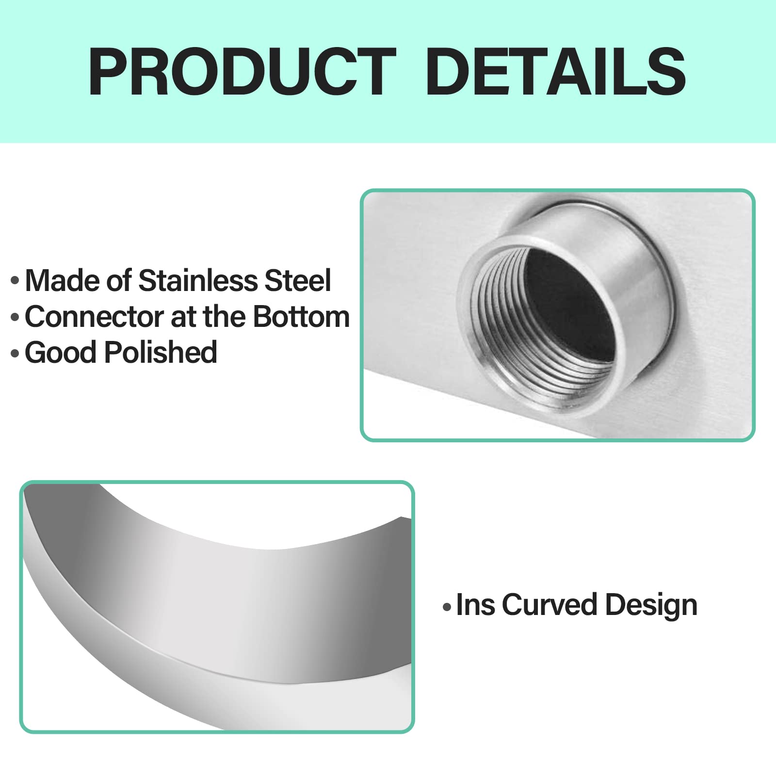 304 Stainless Steel Pool Fountain - 15.7