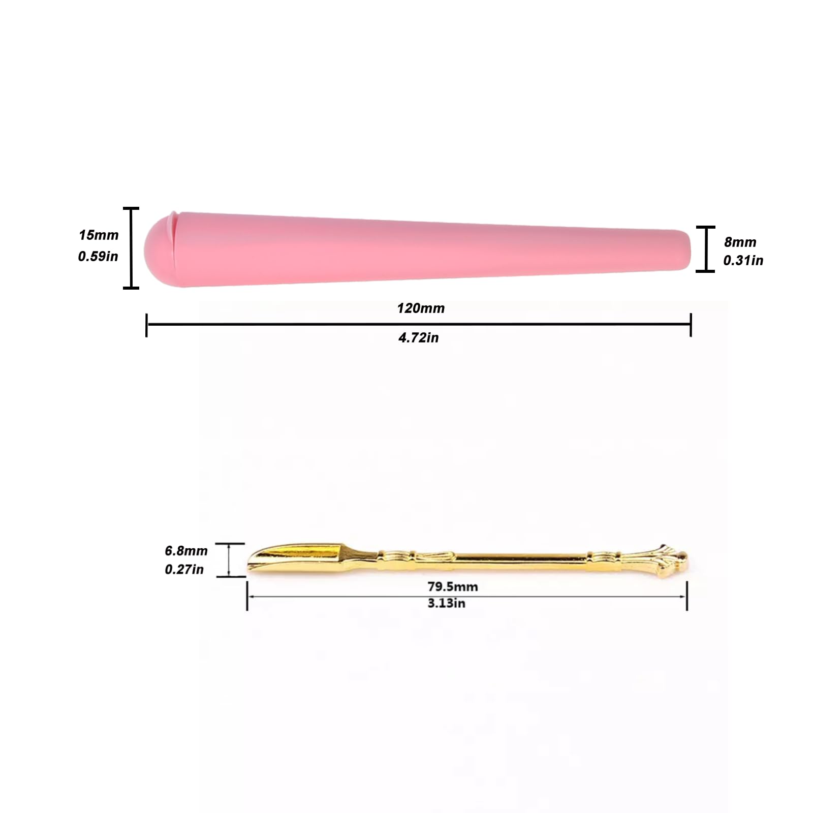 50pcs Pink Rolling Trays Kit - 7