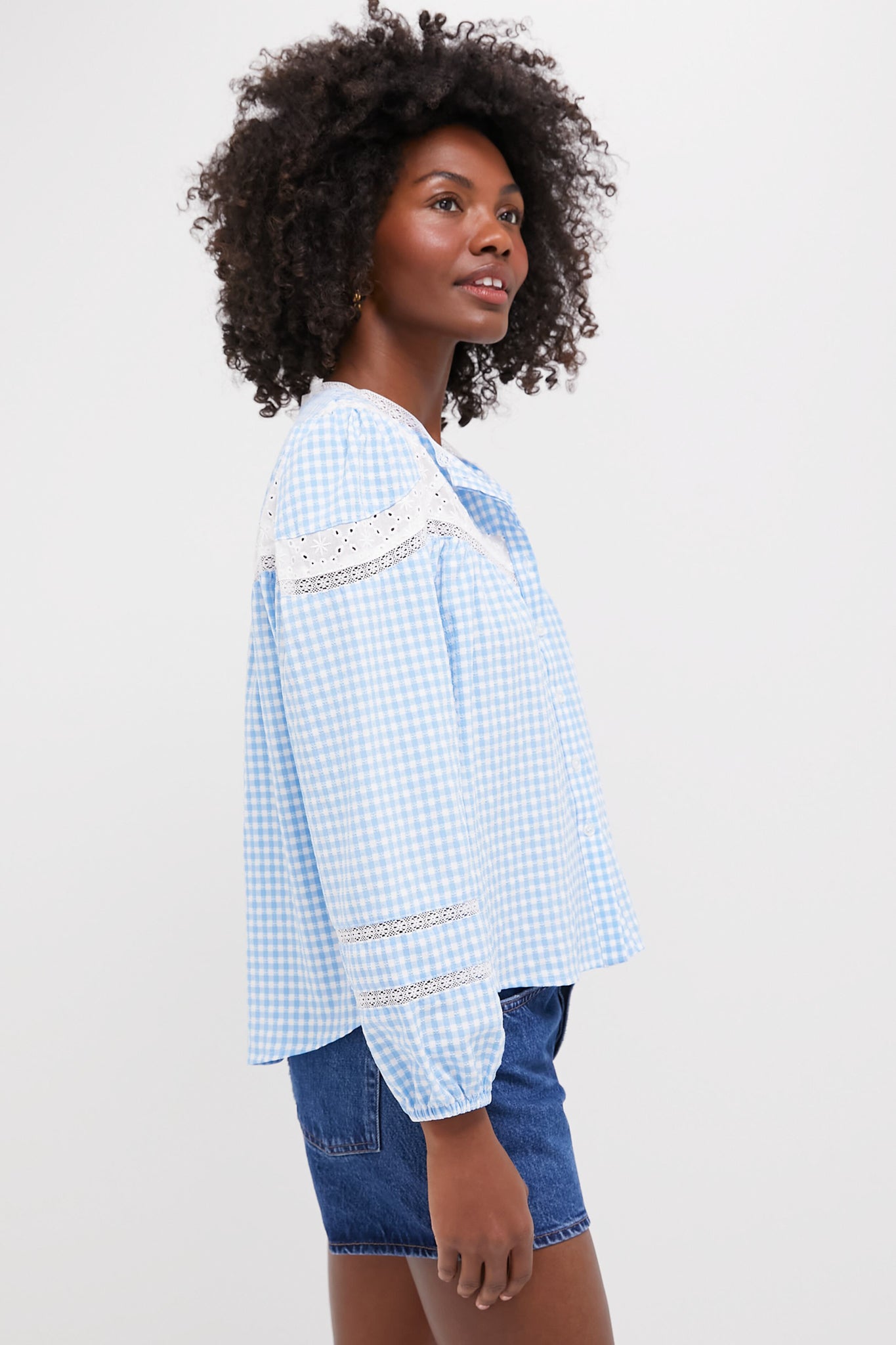 Blue Pamela Shirt for Women | Stylish Casual Button Down Top | Perfect for Office, Date Night & Everyday Wear