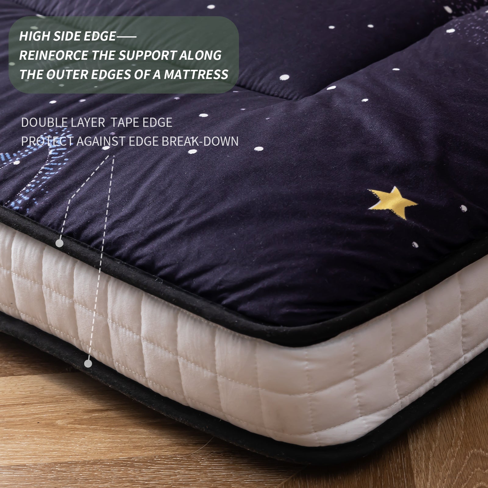MAXYOYO Japanese Futon Mattress - Thick Padded Floor Mattress for Camping, Guest Bed & Couch | Portable Tatami Style Sleeping Mat for Indoor/Outdoor Use