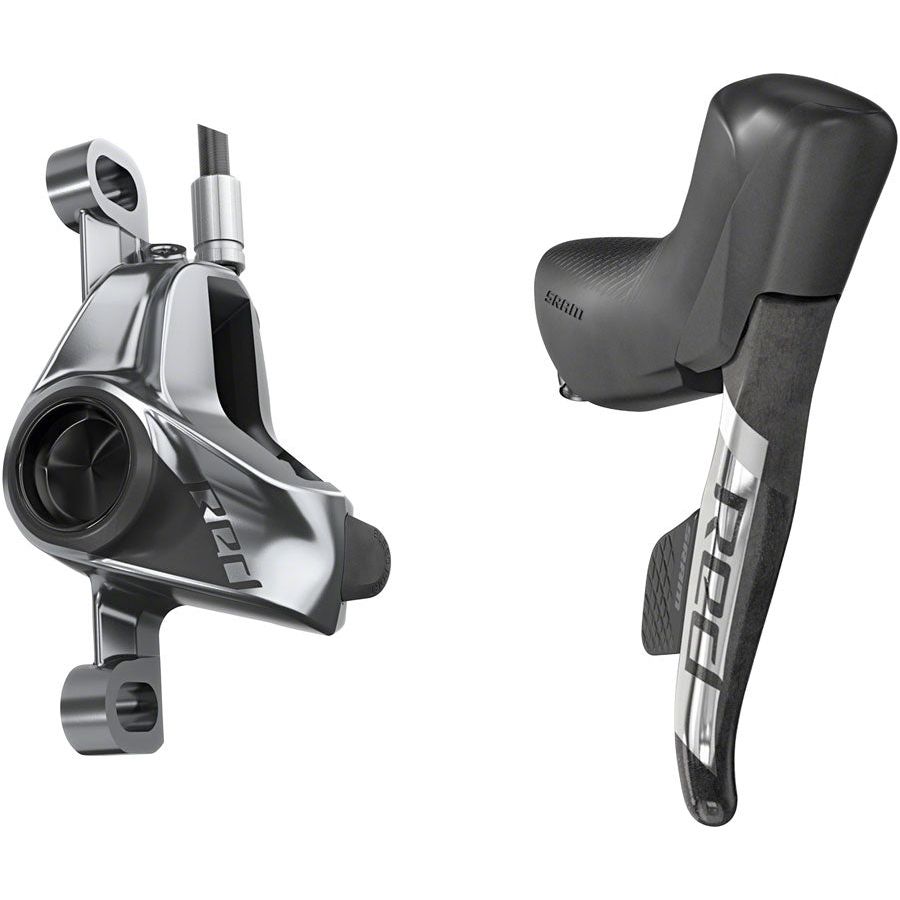 SRAM RED eTap AXS HRD Right/Rear Shift Brake Lever & Hydraulic Disc Caliper - Post Mount, 1800mm Hose, Black/Silver (D1) | Premium Road Bike Components for Racing & Performance Cycling