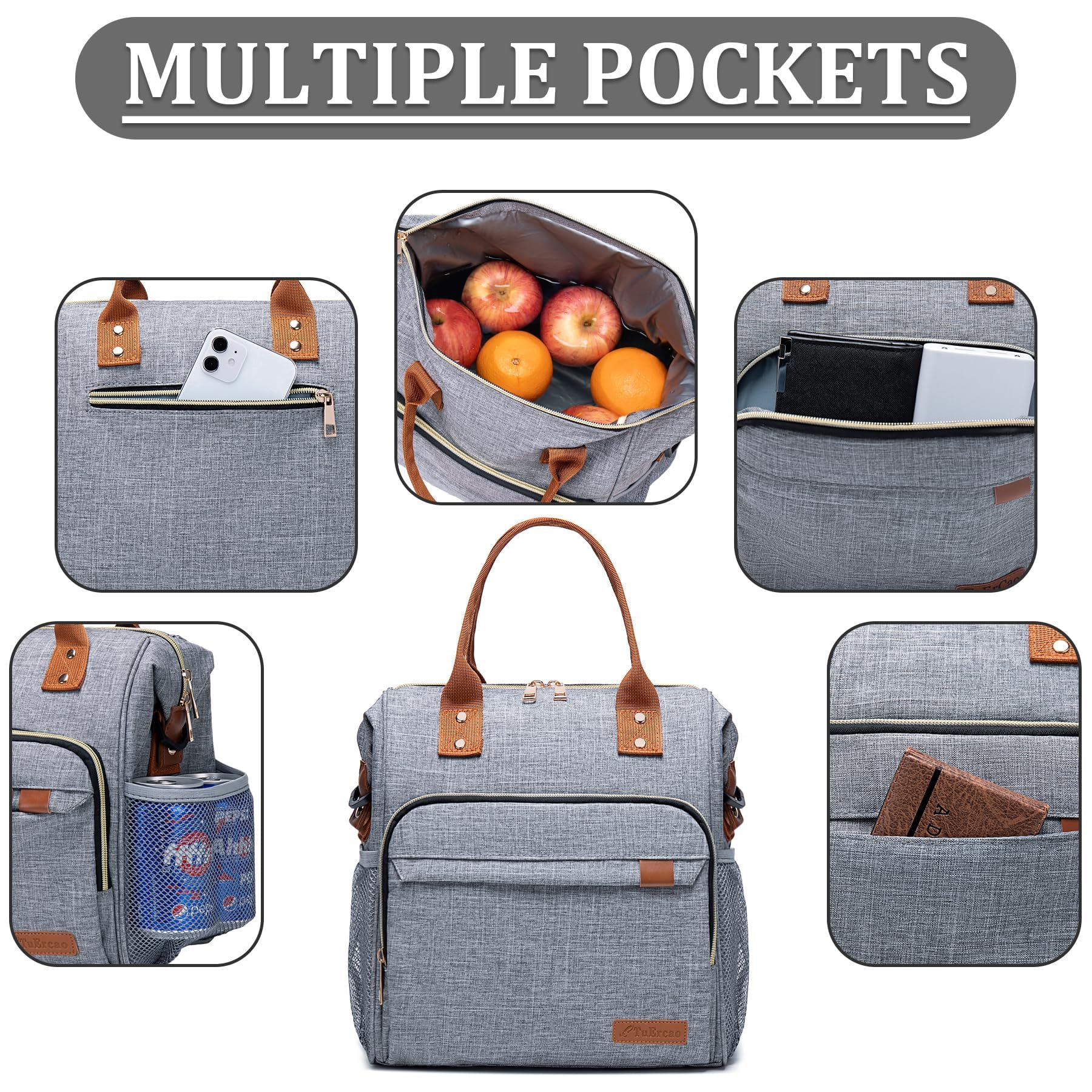 Insulated Lunch Box for Adults - Leakproof Reusable Lunch Bag for Work, Office & School | BPA-Free Thermal Food Container for Men & Women | Perfect for Meal Prep, Picnics & Commuting