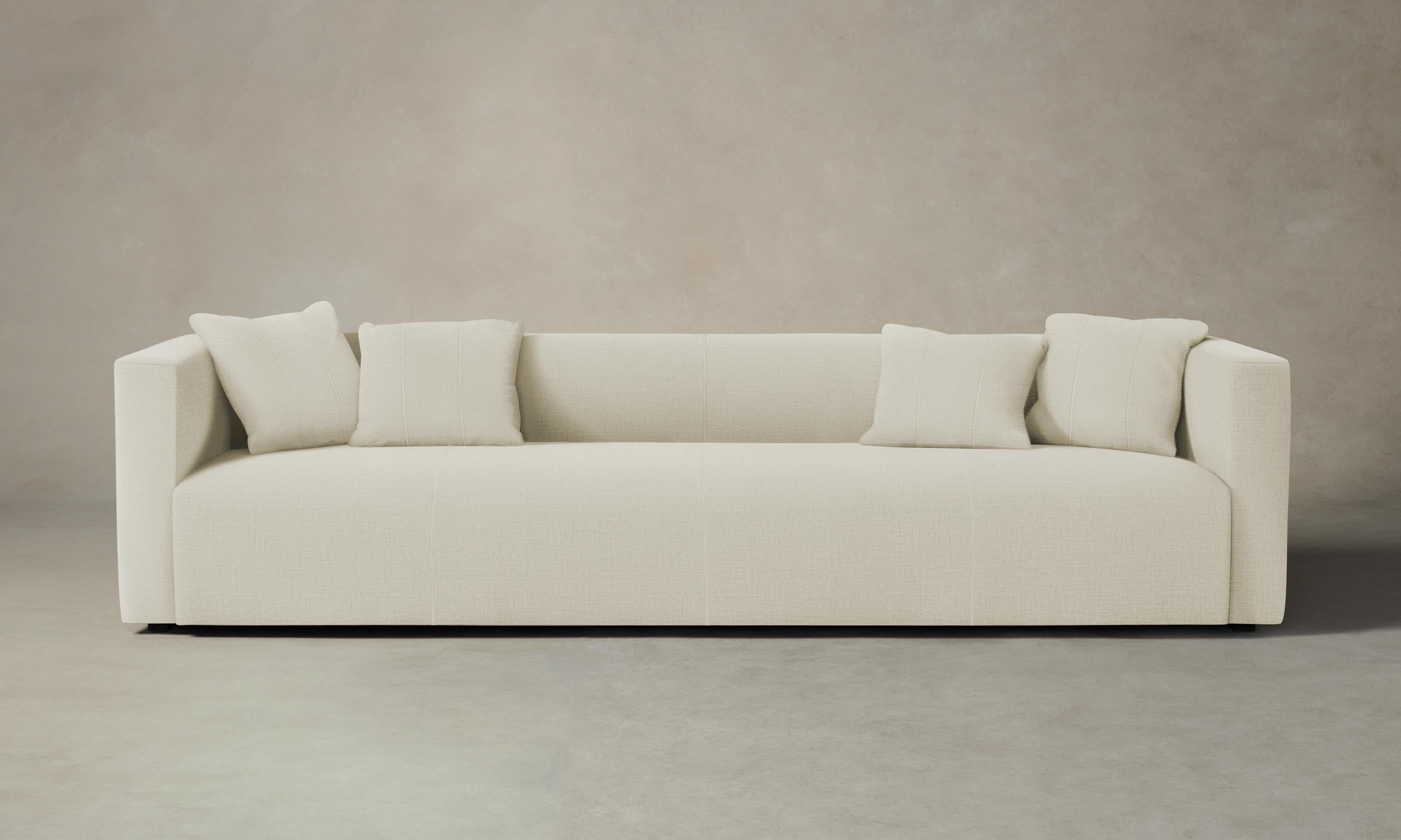 Breuer Sofa - Premium Performance Linen Weave Upholstery | Modern Prairie Style Living Room Furniture for Home & Office
