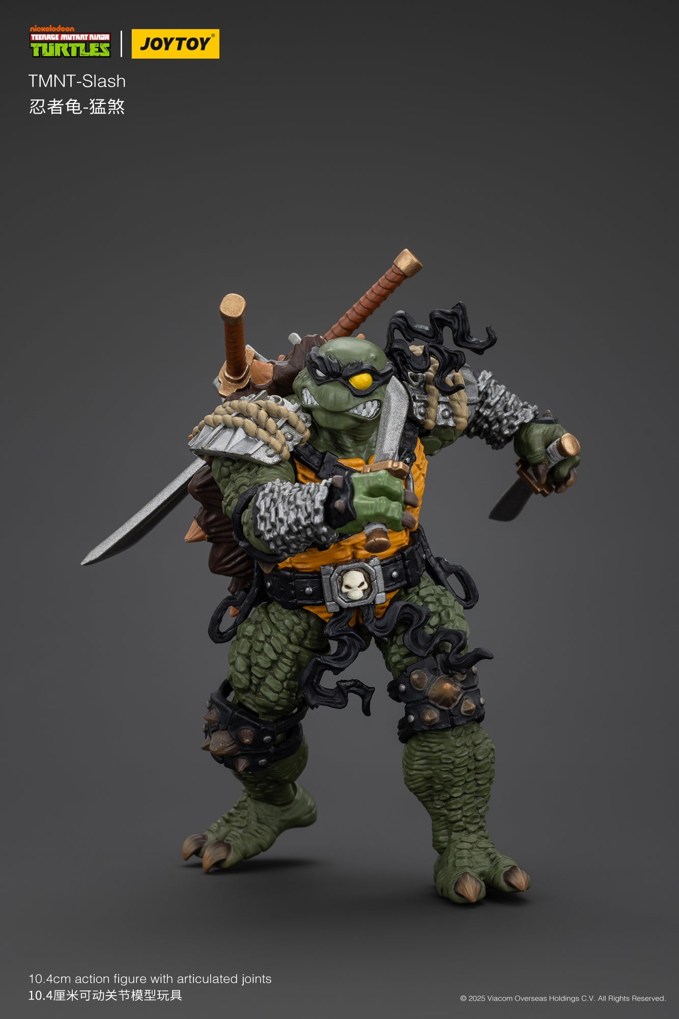 1/18 JOYTOY TMNT Slash & Tokka Action Figure Set - Collectible Ninja Turtle Villains for Display & Play - Perfect for TMNT Fans & Toy Collectors