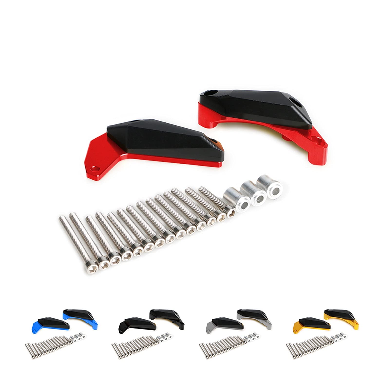 Yamaha YZF-R1S 2016-2019 Motorcycle Frame Sliders - Red Engine Guard Protector Kit for Crash Protection | Perfect for Track Days, Commuting & Road Safety