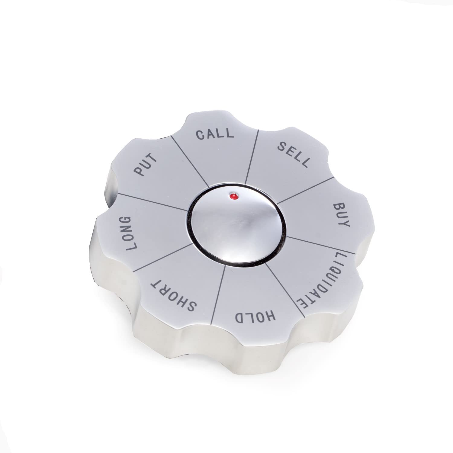 Bey-Berk Stock Market Paperweight Decision Maker - Fun Spinning Finance Gift for Stock Traders, Business Graduates & MBA Professionals - Perfect Office Desk Accessory for Stock Market Enthusiasts & Wall Street Decor