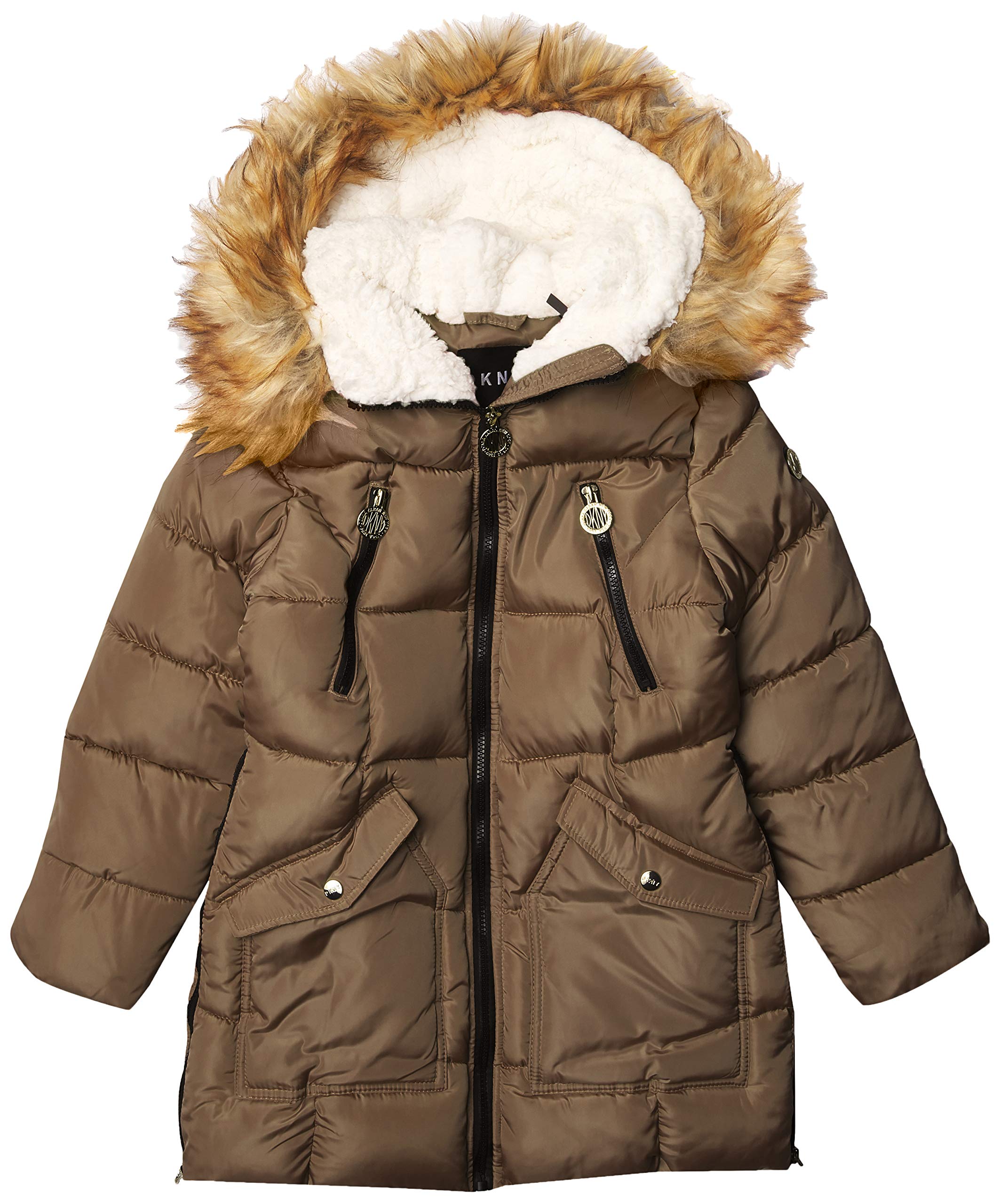 DKNY Girls' Puffer Jacket - Lightweight Winter Coat, Waterproof & Warm, Fashionable Outerwear for Teens - Perfect for School, Snow Days & Outdoor Activities