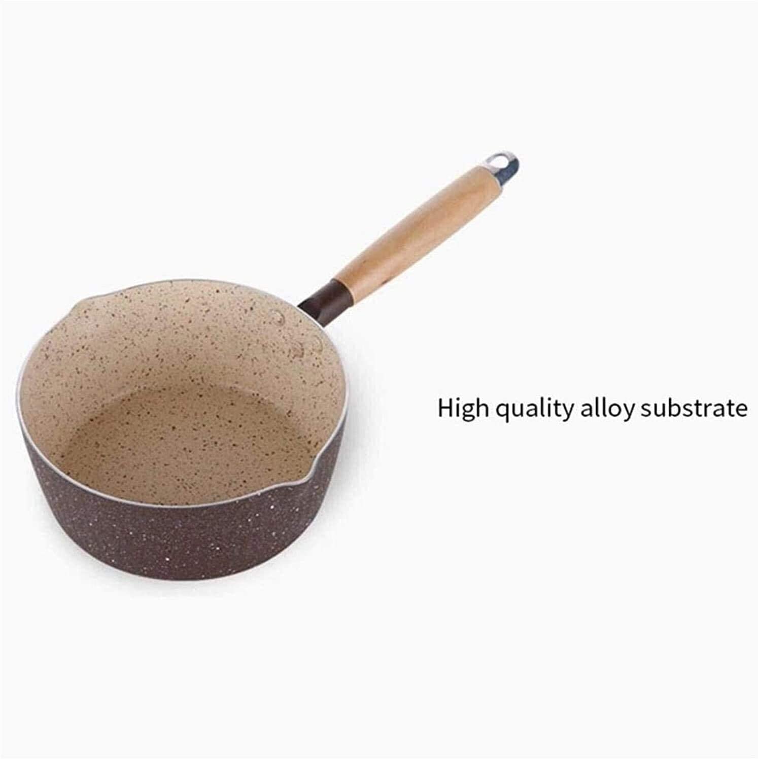 Non-Stick Maifan Stone Wok Stockpot with Dual Pour Spouts - Lightweight Saucepan for Cooking, Milk Heating & Dishwasher Safe - Perfect for Stir-Frying, Soup Making & Kitchen Use