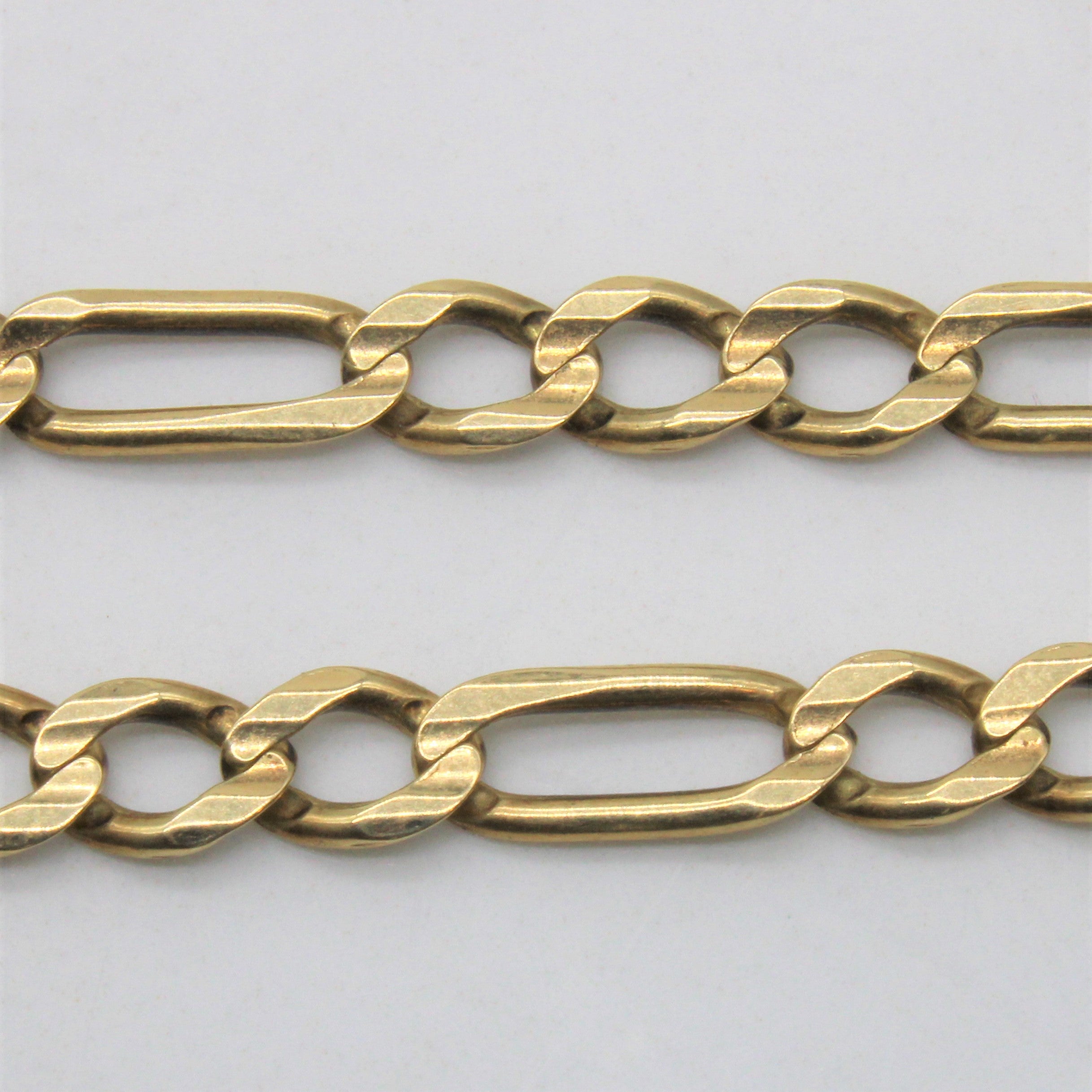 10K Yellow Gold Figaro Chain Necklace for Men - 20 Inch Solid Gold Italian Link Chain - Perfect for Gifts, Weddings & Everyday Wear