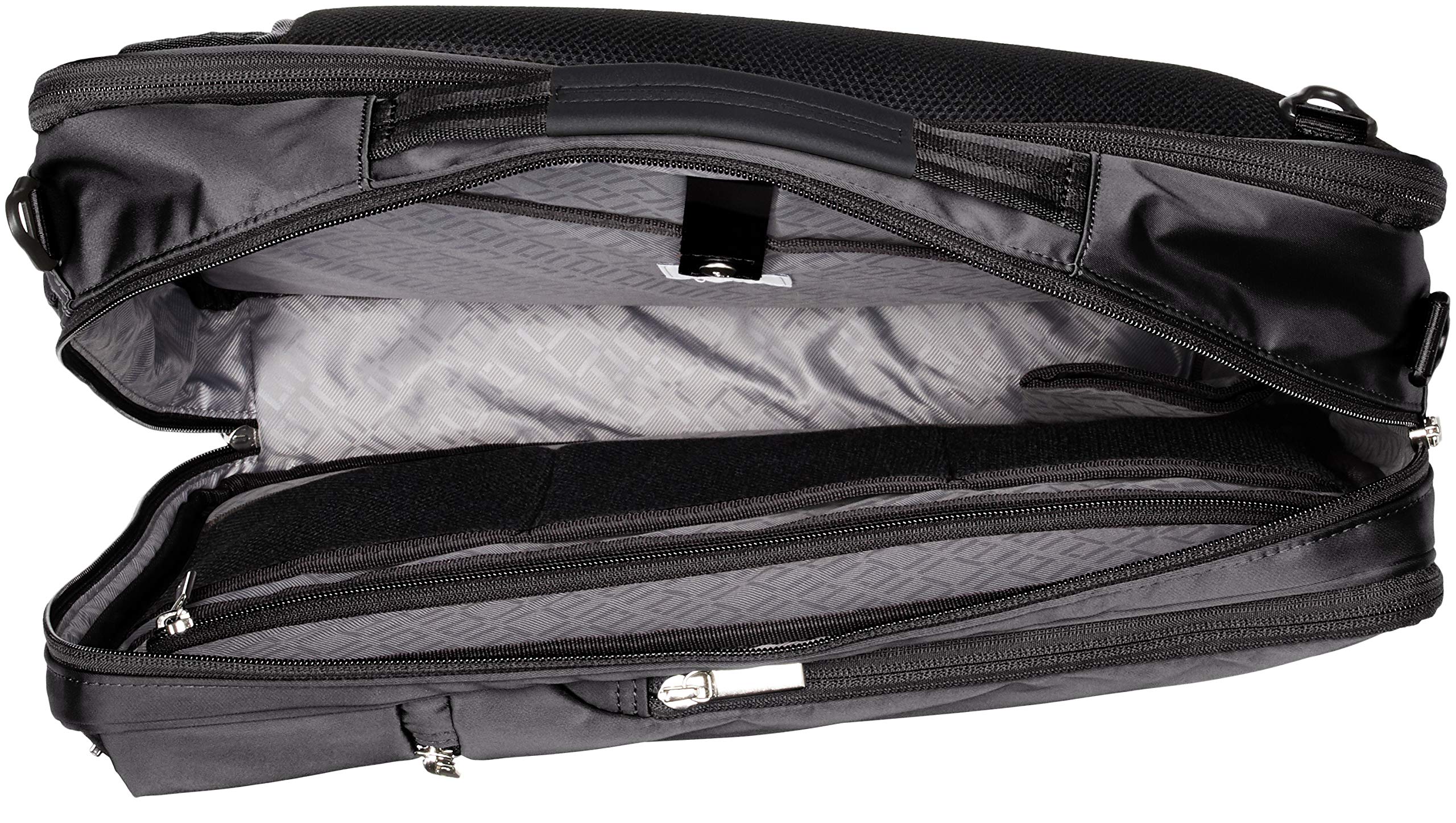 Professional Leather Business Briefcase for Men & Women - Black Office Bag with Multiple Pockets, Laptop Compartment - Perfect for Work, Travel & Meetings