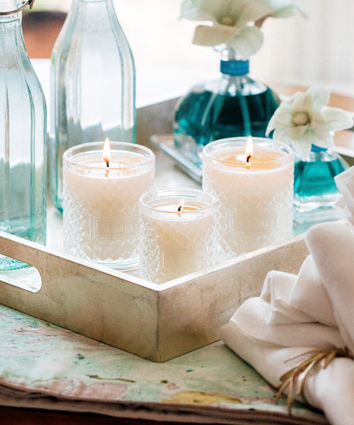 Premium Mediterranean Jasmine Scented Perfume Candle - Long-Lasting Fragrance for Home, Spa, and Relaxation - Perfect for Aromatherapy & Romantic Ambiance