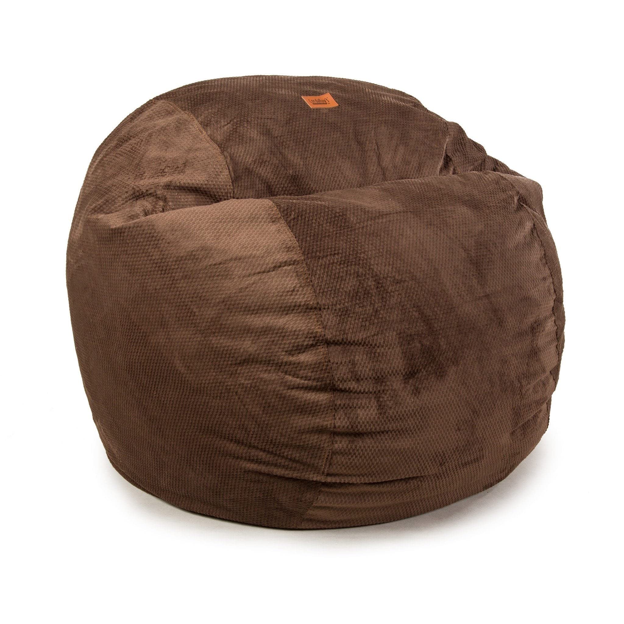 CordaRoy's Chenille Bean Bag Chair - Convertible Folding Chair from Bean Bag to Lounger, Full Size Espresso (As Seen on Shark Tank) - Perfect for Living Room, Bedroom, Game Room & Dorm Relaxation