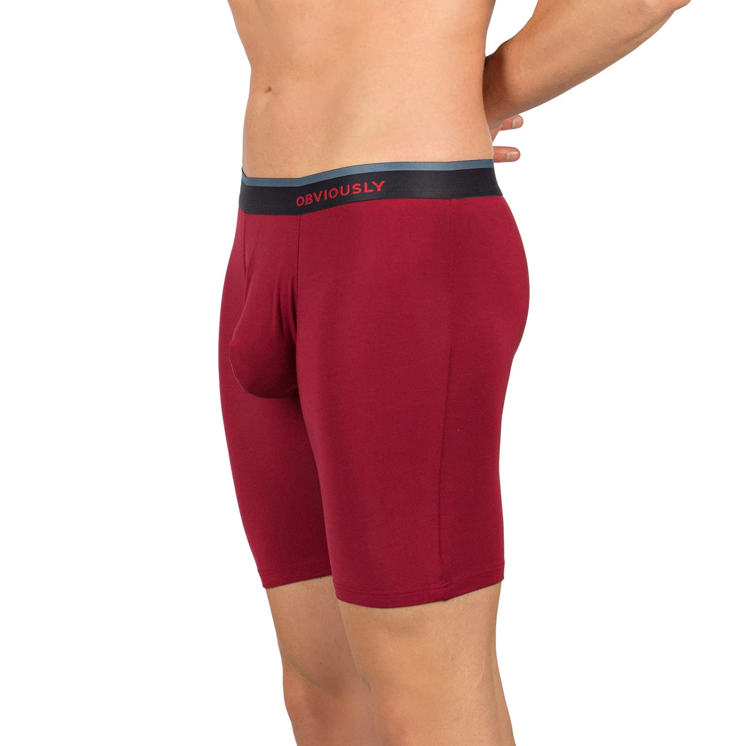 PrimeMan Men's 6 Inch Boxer Briefs - Soft Breathable Underwear for Comfort & Support - Perfect for Workout, Running & Daily Wear