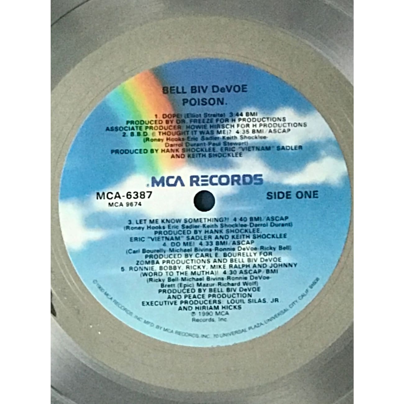 Bell Biv Devoe Poison RIAA Platinum LP Award - Autographed by Ricky Bell, Michael Bivins & Ronnie DeVoe - Perfect for Music Collectors & 90s R&B Fans