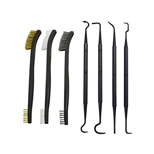 3 Pcs Brushes + 4 Pcs Picks