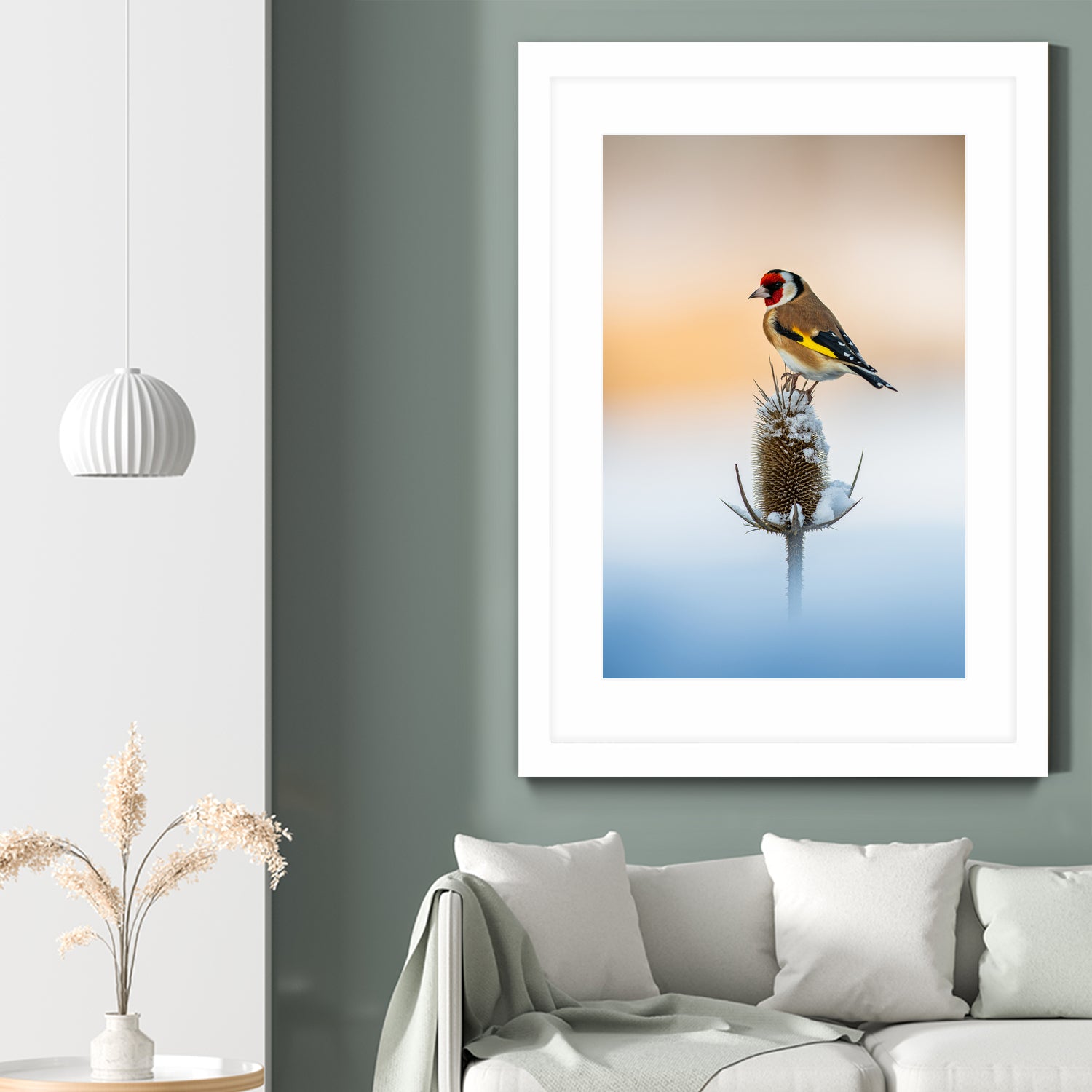 Elegant Goldfinch Bird - Beautiful Handmade Decoration for Home, Office & Garden - Perfect Gift for Bird Lovers & Nature Enthusiasts