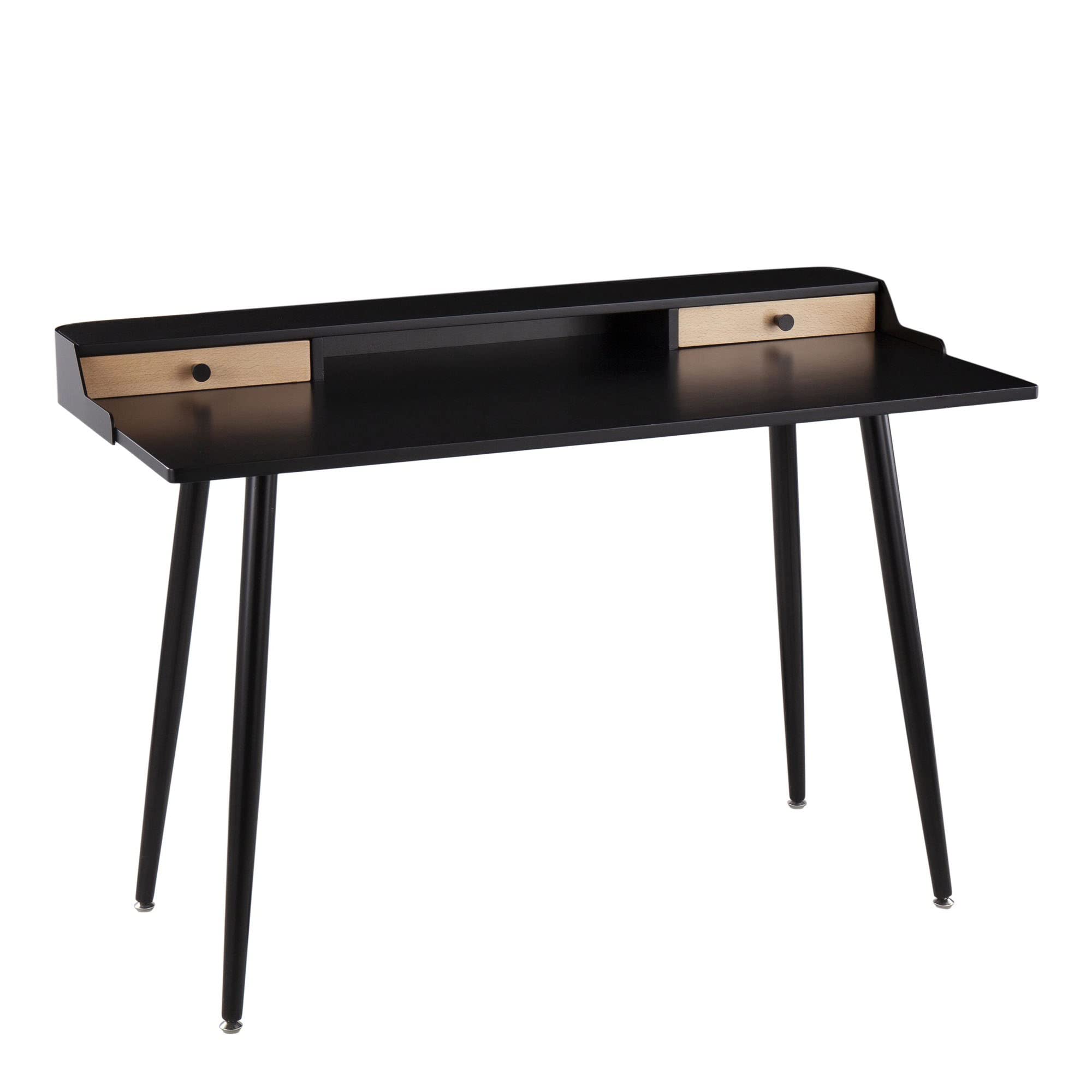 LumiSource Harvey Mid Century Modern Desk - Home Office & Computer Desk with Drawers, Small Writing Desk for Bedroom, Gaming & Study - Perfect for Compact Spaces & Modern Workspaces
